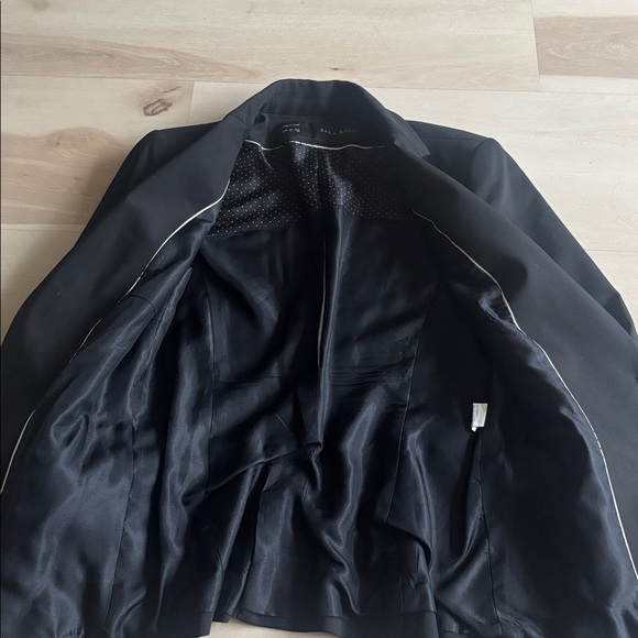 zara basic womens blazer black sz small - Picture 5 of 6